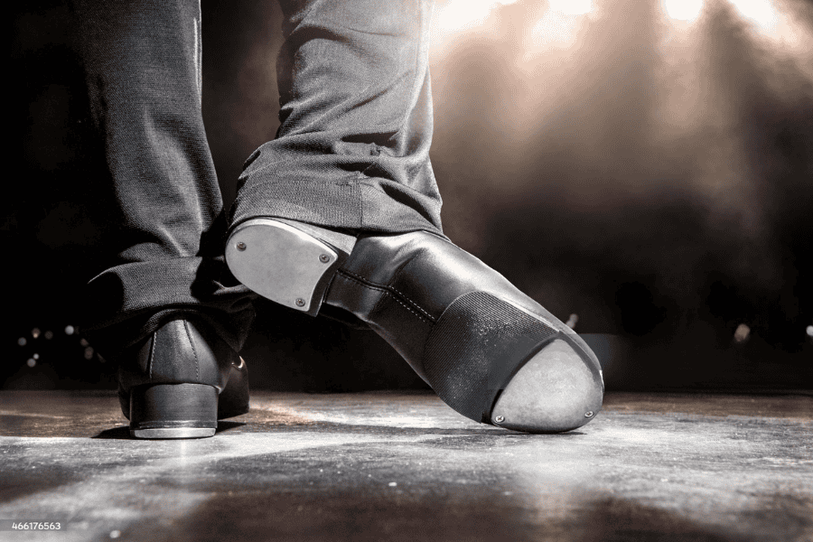 Chaussure de danse professionnelle en cuir.